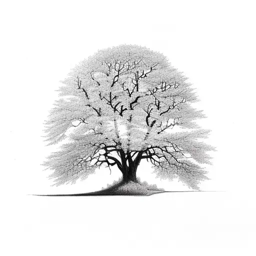Tree state of Michigan tattoo design idea