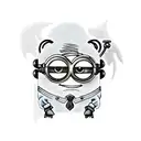 Cowboy minion tattoo design idea