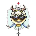 Cowboy minion tattoo design idea
