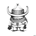 charro hat minion tattoo design idea