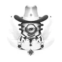charro hat minion tattoo design idea