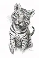 thylacine tattoo design idea