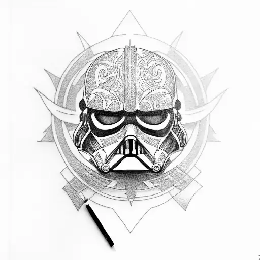 darth wader tattoo design idea