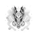 orixá exu tattoo design idea