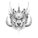 orixá exu tattoo design idea