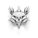orixá exu tattoo design idea