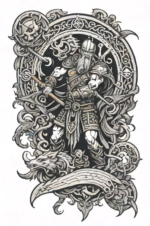 greak vs norse mythology tattoo tattoo design idea