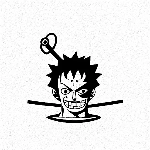 zoro one piece tattoo design idea
