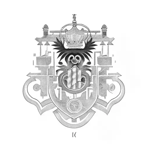 spain wine tattoo design idea