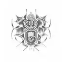 spain wine tattoo design idea