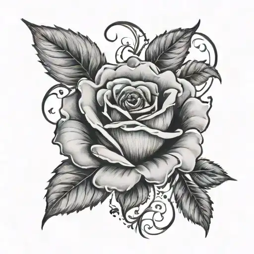 in roman numerals the numbers 07/17/13 with a great beautiful rose around it  tattoo design idea