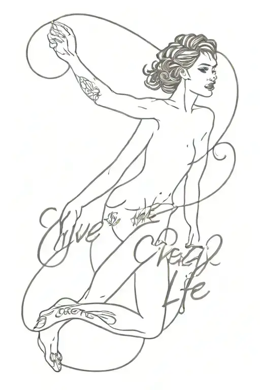 "live the crazy life" tattoo design idea