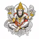hanuman chalisa tattoo design idea