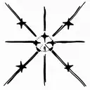 st James cross tattoo design idea