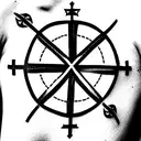 st James cross tattoo design idea