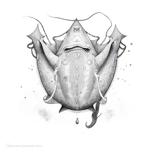 Stingray  tattoo design idea