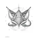 Stingray  tattoo design idea