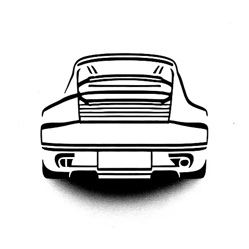 porsche 964 RWB tattoo design idea