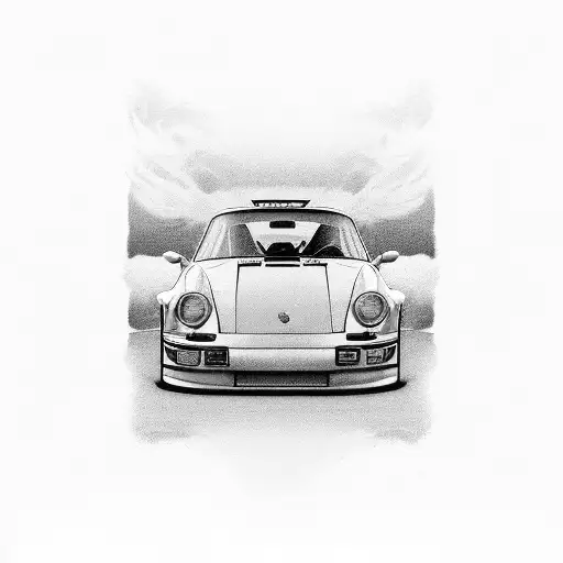 porsche 964 RWB tattoo design idea