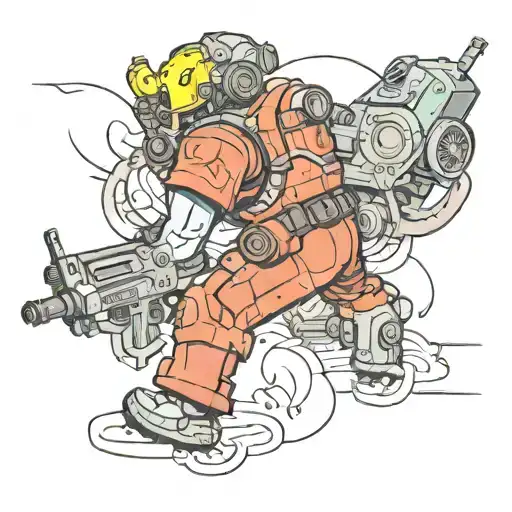 Fallout and Battlefield  tattoo design idea