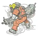 Fallout and Battlefield  tattoo design idea