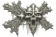 Cross made tattoo design idea