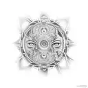 alex grey psychedelic  tattoo design idea