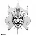 alex grey dmt joker jester forearm tattoo design idea