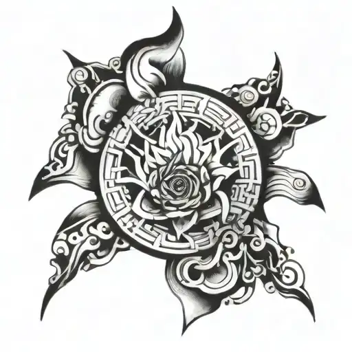mind over matter tattoo design idea