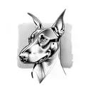 doberman bravo tattoo design idea