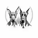 doberman bravo tattoo design idea