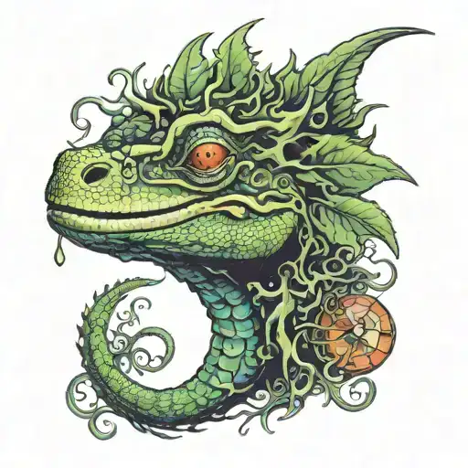 king gizzard lizard wizard tattoo design idea