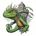 king gizzard lizard wizard tattoo design idea