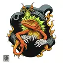 king gizzard lizard wizard managing infinity tattoo design idea