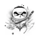 zoro and Luffy tattoo design idea