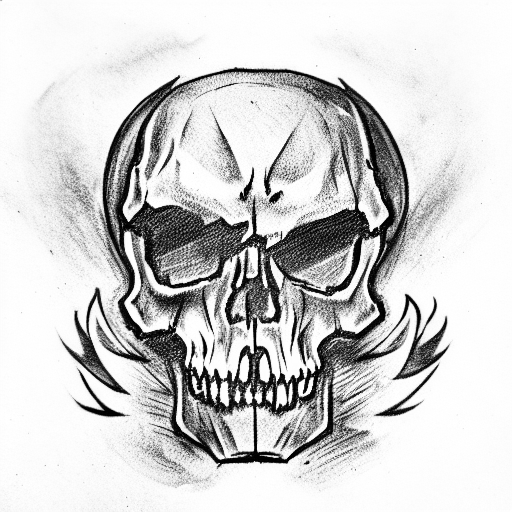 skull king  tattoo design idea