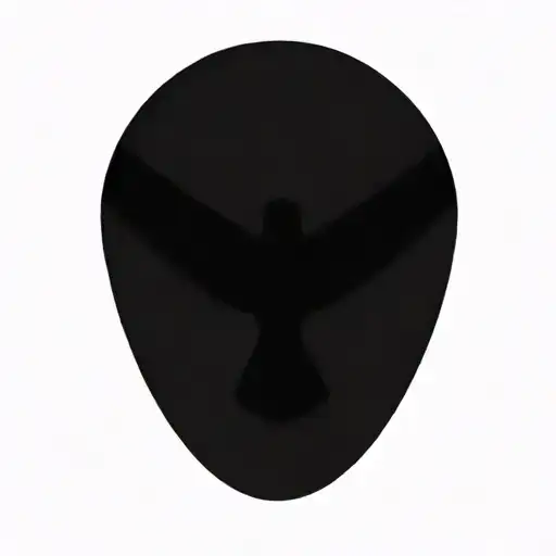 nightingale neo traditional, with circle behind, morphing into geometric black wings tattoo design idea