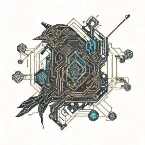 nightingale tattoo design idea