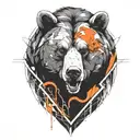 bear tattoo design idea