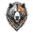 bear tattoo design idea