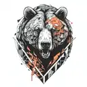 bear tattoo design idea