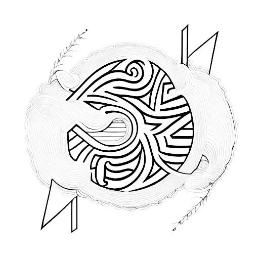 hidden letter j and j tattoo design idea