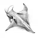 manta Ray  tattoo design idea