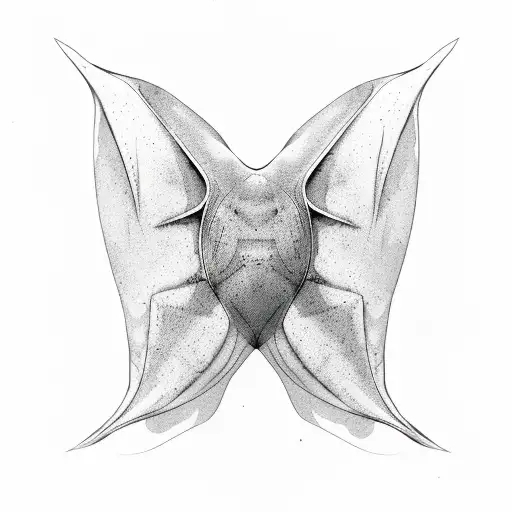 manta ray  tattoo design idea