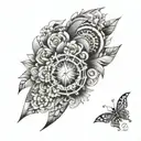 patchwork sleeve tattoo tattoo design idea