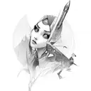 pen tattoo design idea