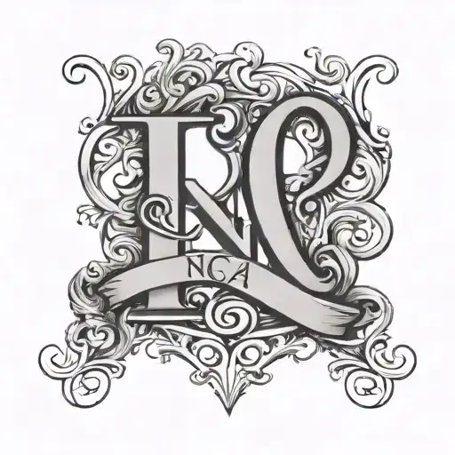 Initials NCA with roman numerals birthday 9-15-16 simple tattoo design idea