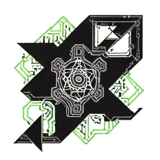 trans symbol made tattoo design idea