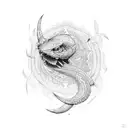 BLUE VIPER tattoo design idea