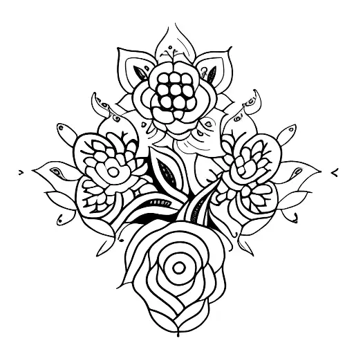 henna Lowers tattoo design idea